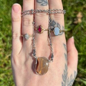 Carnelian interchangeable necklace